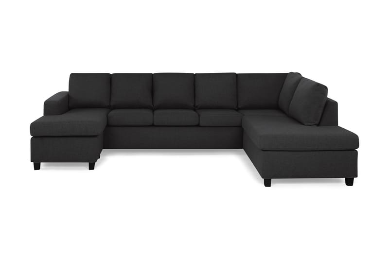 U-sofa Nevada XL Divan Venstre - Antrasitt - Møbler - Sofaer - U-sofa