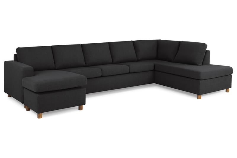 U-sofa Nevada XL Divan Venstre - Antrasitt - Møbler - Sofaer - U-sofa