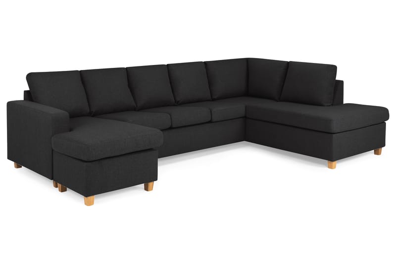 U-sofa Nevada XL Divan Venstre - Antrasitt - Møbler - Sofaer - U-sofa