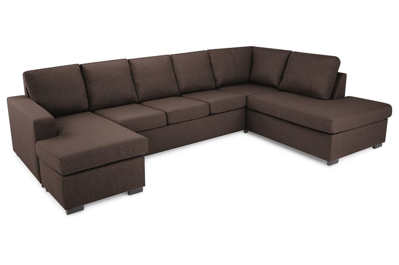 U-sofa Nevada XL Divan Venstre - Brun - Møbler - Sofaer - U-sofa