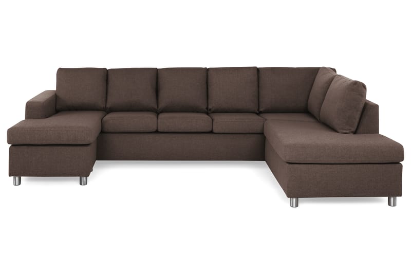 U-sofa Nevada XL Divan Venstre - Brun - Møbler - Sofaer - U-sofa