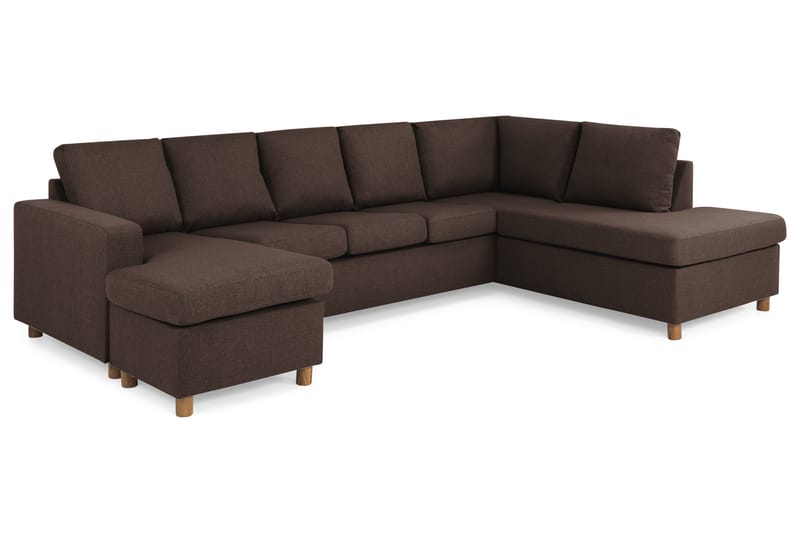 U-sofa Nevada XL Divan Venstre - Brun - Møbler - Sofaer - U-sofa