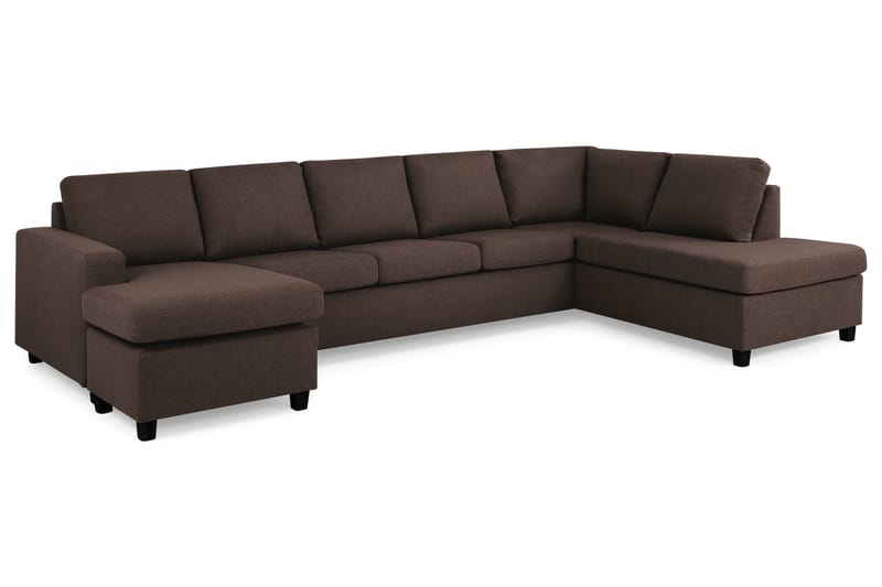 U-sofa Nevada XL Divan Venstre - Brun - Møbler - Sofaer - U-sofa