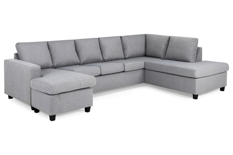 U-sofa Nevada XL Divan Venstre - Lysgrå - Møbler - Sofaer - U-sofa