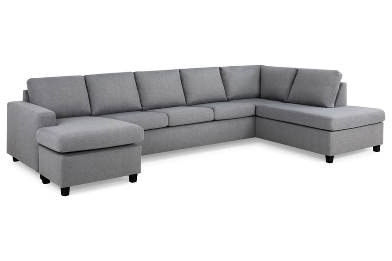 U-sofa Nevada XL Divan Venstre - Lysgrå - Møbler - Sofaer - U-sofa