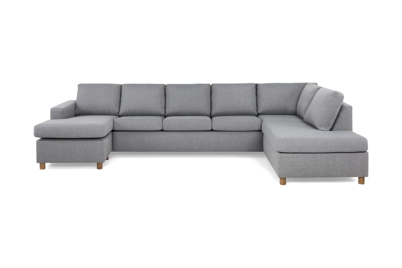 U-sofa Nevada XL Divan Venstre - Lysgrå - Møbler - Sofaer - U-sofa