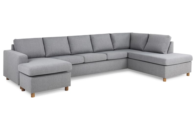 U-sofa Nevada XL Divan Venstre - Lysgrå - Møbler - Sofaer - U-sofa