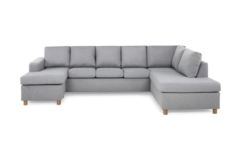 U-sofa Nevada XL Divan Venstre - Lysgrå - Møbler - Sofaer - U-sofa