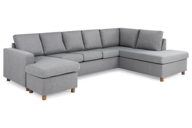 U-sofa Nevada XL Divan Venstre - Lysgrå - Møbler - Sofaer - U-sofa