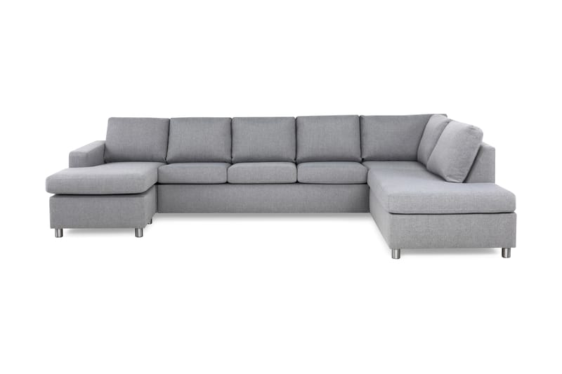 U-sofa Nevada XL Divan Venstre - Lysgrå - Møbler - Sofaer - U-sofa