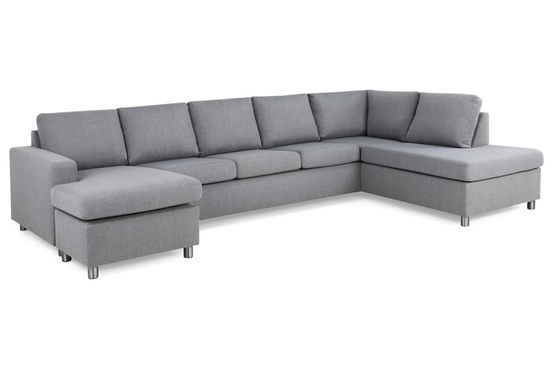 U-sofa Nevada XL Divan Venstre - Lysgrå - Møbler - Sofaer - U-sofa