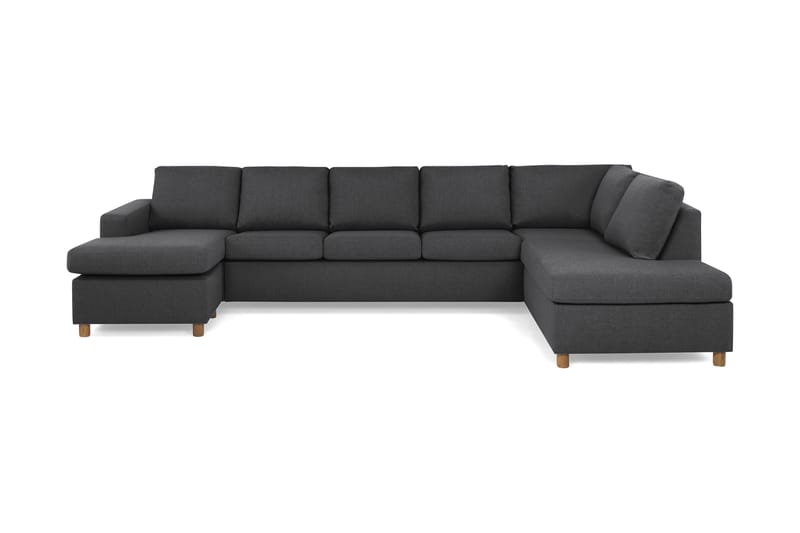 U-sofa Nevada XL Divan Venstre - Mørkgrå - Møbler - Sofaer - U-sofa