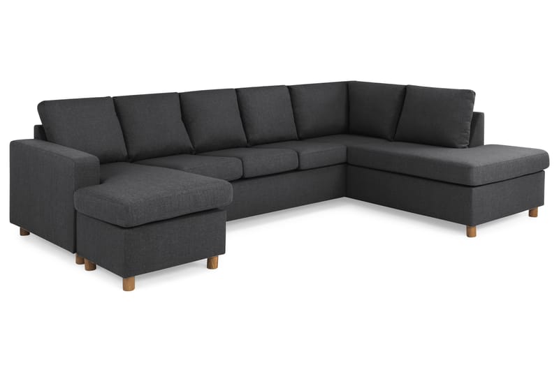 U-sofa Nevada XL Divan Venstre - Mørkgrå - Møbler - Sofaer - U-sofa