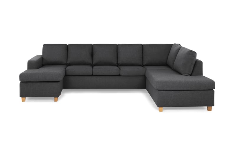 U-sofa Nevada XL Divan Venstre - Mørkgrå - Møbler - Sofaer - U-sofa