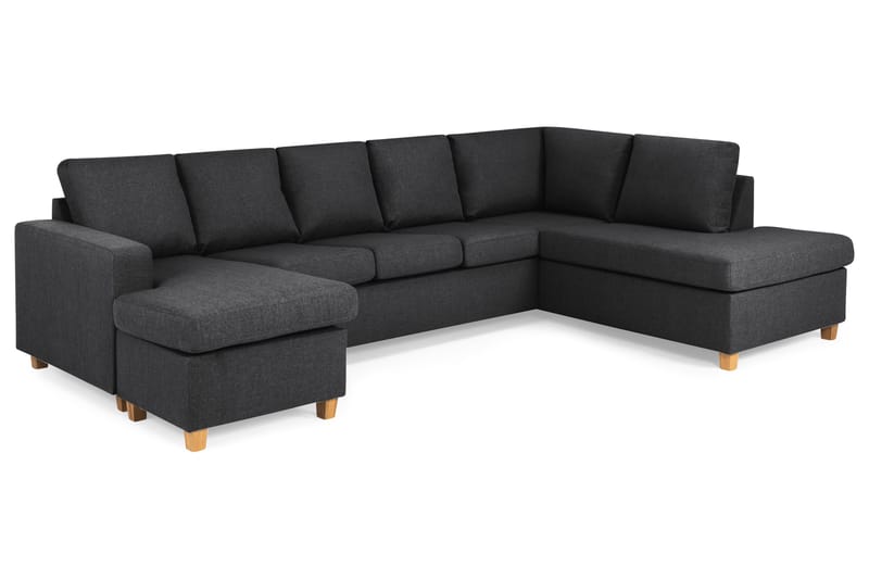 U-sofa Nevada XL Divan Venstre - Mørkgrå - Møbler - Sofaer - U-sofa