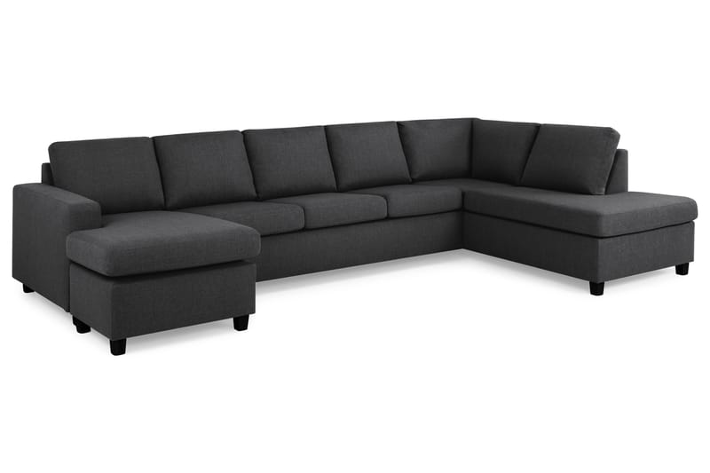 U-sofa Nevada XL Divan Venstre - Mørkgrå - Møbler - Sofaer - U-sofa