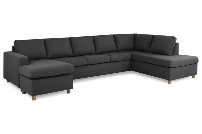 U-sofa Nevada XL Divan Venstre - Mørkgrå - Møbler - Sofaer - U-sofa