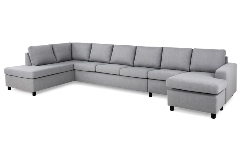 U-sofa Nevada XXL Divan Høyre - Lysgrå - Møbler - Sofaer - U-sofa