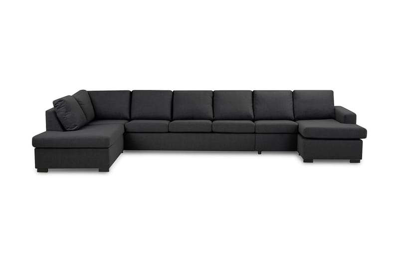 U-sofa Nevada XXL Divan Høyre - Mørkgrå - Møbler - Sofaer - U-sofa