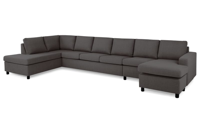 U-sofa Nevada XXL Divan Høyre - Mørkgrå - Møbler - Sofaer - U-sofa