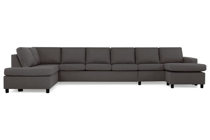 U-sofa Nevada XXL Divan Høyre - Mørkgrå - Møbler - Sofaer - U-sofa