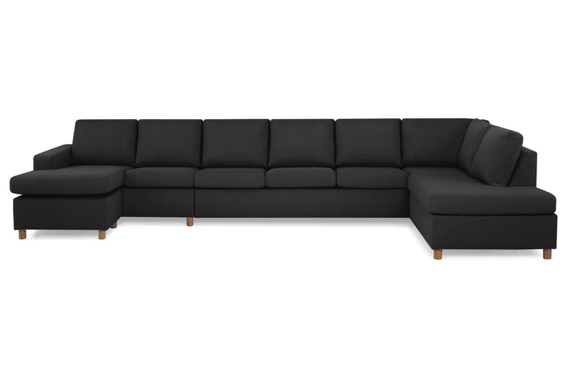 U-sofa Nevada XXL Divan Venstre - Antrasitt - Møbler - Sofaer - U-sofa