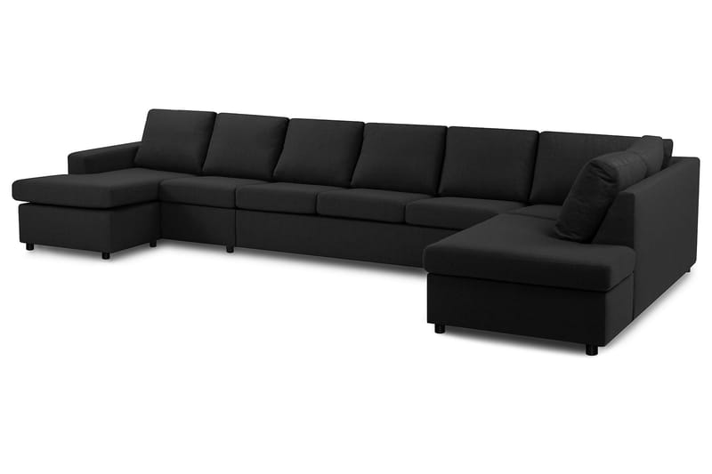 U-sofa Nevada XXL Divan Venstre - Antrasitt - Møbler - Sofaer - U-sofa