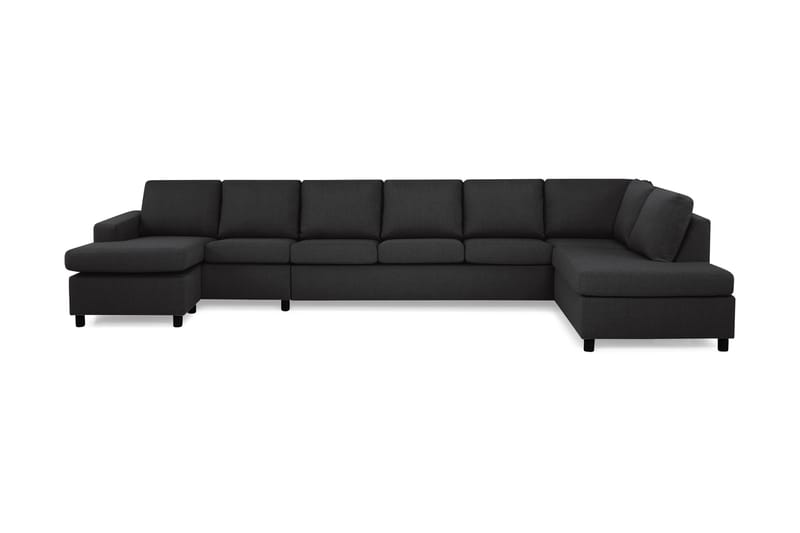 U-sofa Nevada XXL Divan Venstre - Antrasitt - Møbler - Sofaer - U-sofa