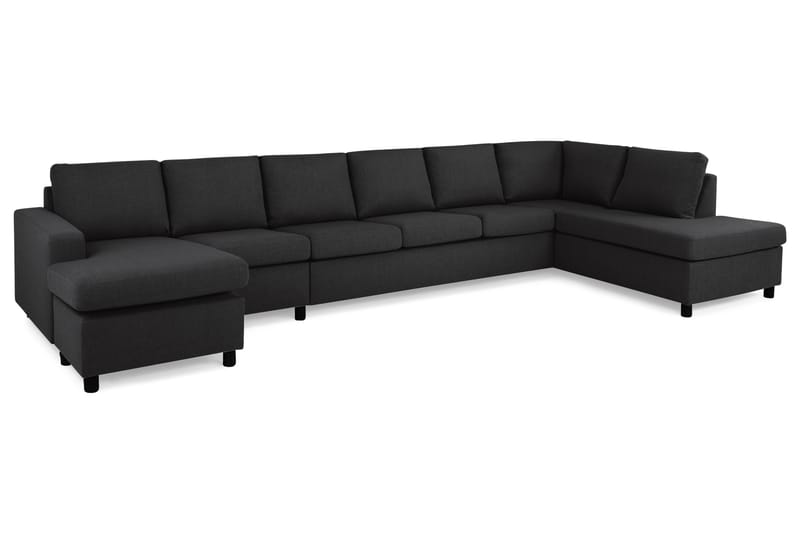 U-sofa Nevada XXL Divan Venstre - Antrasitt - Møbler - Sofaer - U-sofa