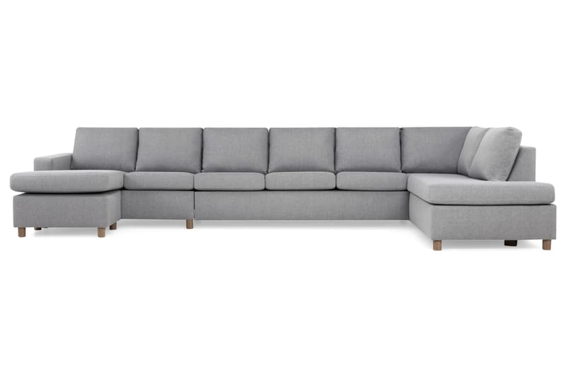 U-sofa Nevada XXL Divan Venstre - Lysgrå - Møbler - Sofaer - U-sofa