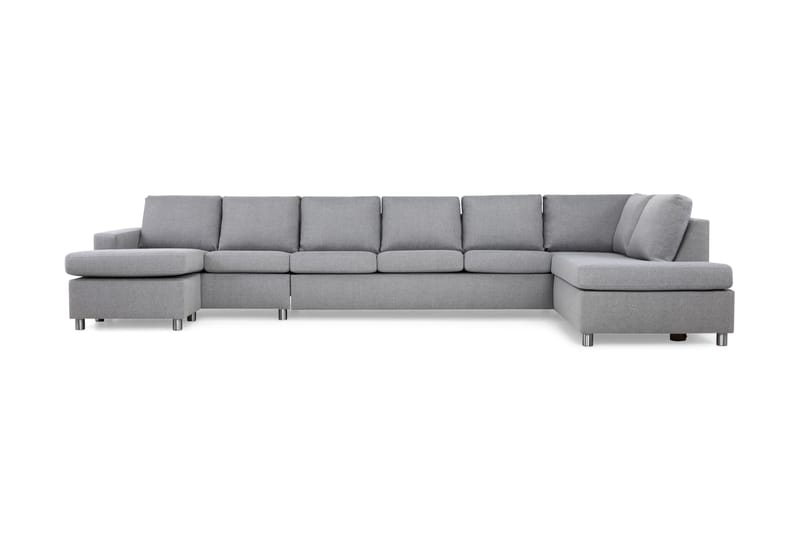 U-sofa Nevada XXL Divan Venstre - Lysgrå - Møbler - Sofaer - U-sofa