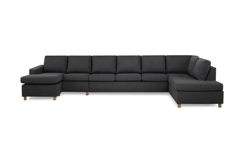 U-sofa Nevada XXL Divan Venstre - Mørkgrå - Møbler - Sofaer - U-sofa