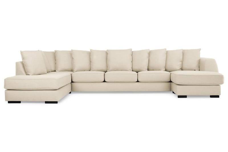 U-sofa Ontario Large med Divan Høyre inkl. Konvoluttputer - Beige - Møbler - Sofaer - U-sofa