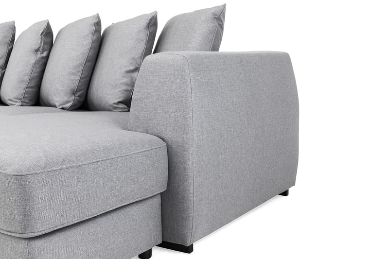 U-sofa Ontario Large med Divan Høyre inkl. Konvoluttputer - Lysgrå - Møbler - Sofaer - U-sofa