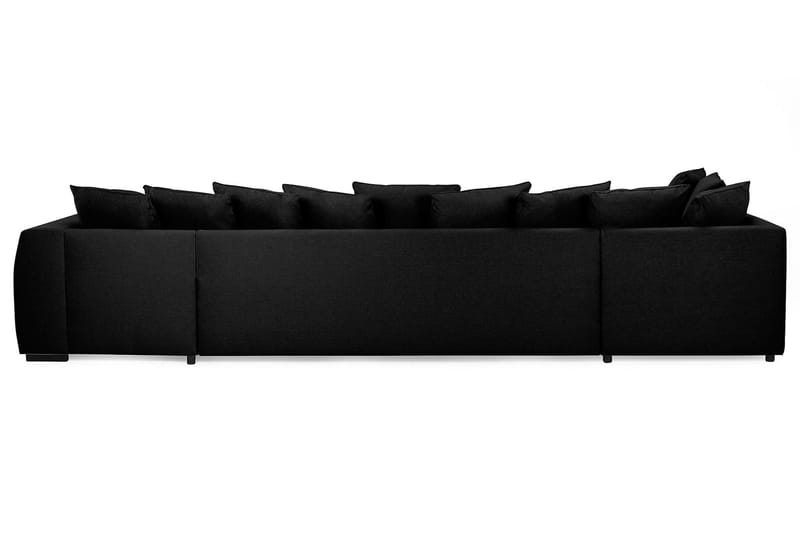 U-sofa Ontario Large med Divan Høyre inkl. Konvoluttputer - Svart - Møbler - Sofaer - U-sofa