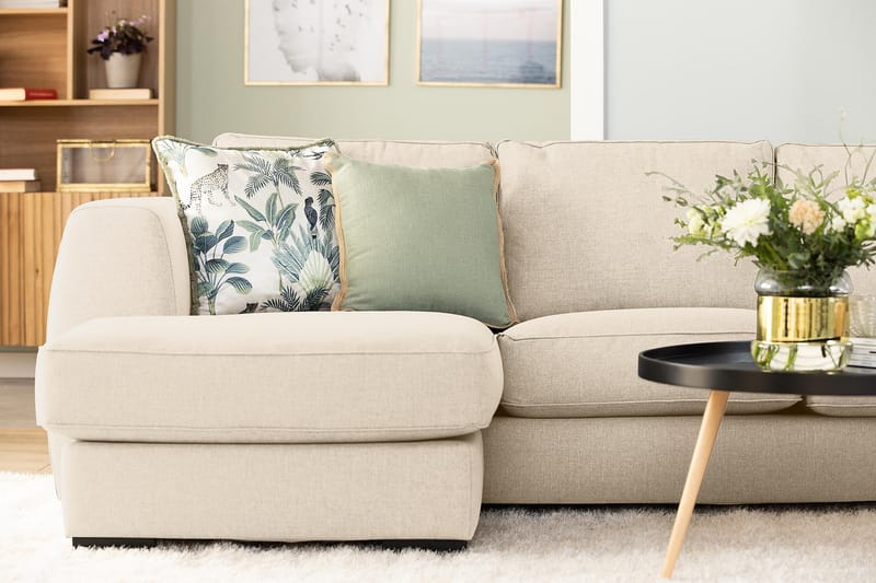 U-sofa Ontario Large med Divan Venstre - Beige - Møbler - Sofaer - U-sofa