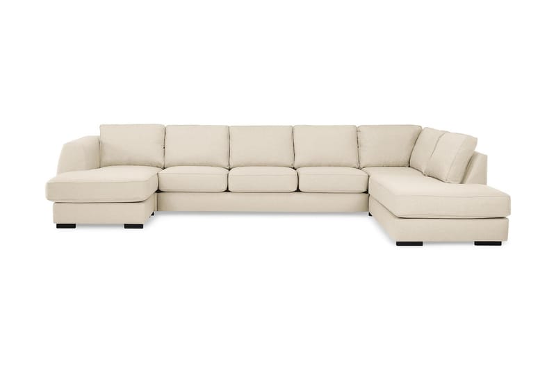 U-sofa Ontario Large med Divan Venstre - Beige - U-sofa