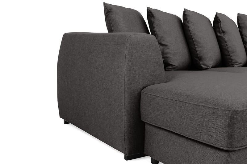 U-sofa Ontario Large med Divan Venstre inkl. Konvoluttputer - Mørkgrå - Møbler - Sofaer - U-sofa