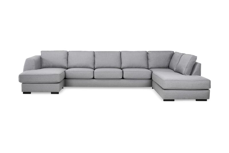 U-sofa Ontario Large med Divan Venstre - Lysgrå - Møbler - Sofaer - U-sofa