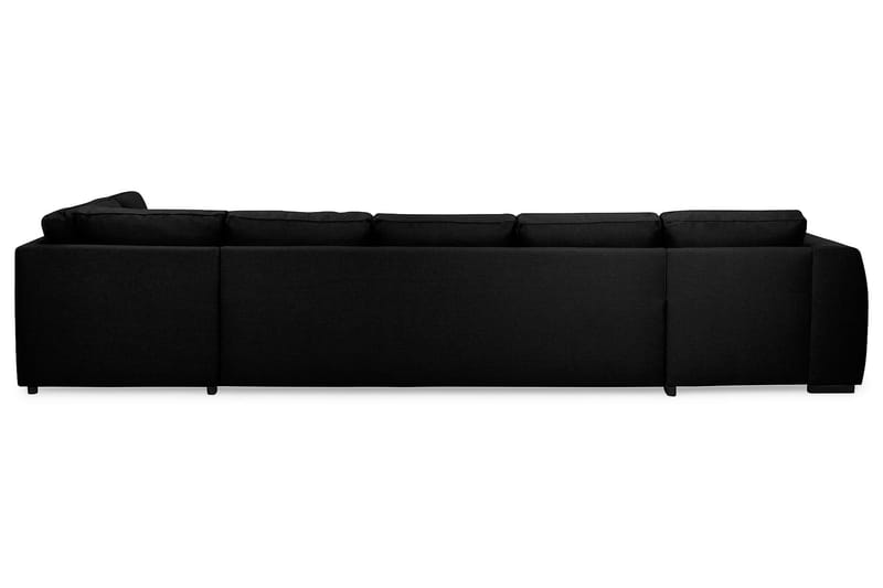 U-sofa Ontario Large med Divan Venstre - Svart - Møbler - Sofaer - U-sofa