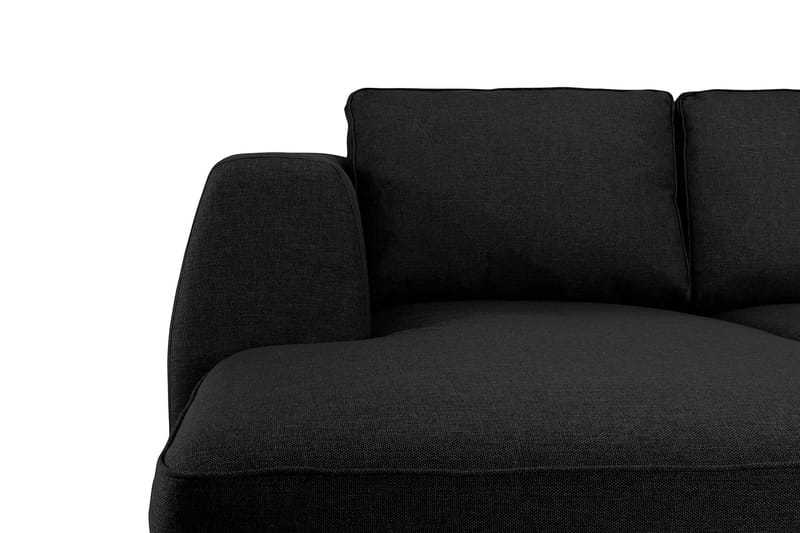 U-sofa Ontario Large med Divan Venstre - Svart - Møbler - Sofaer - U-sofa