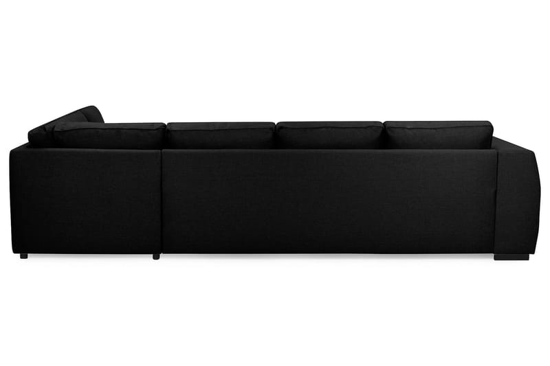 U-sofa Ontario med Divan Venstre - Svart - Møbler - Sofaer - U-sofa