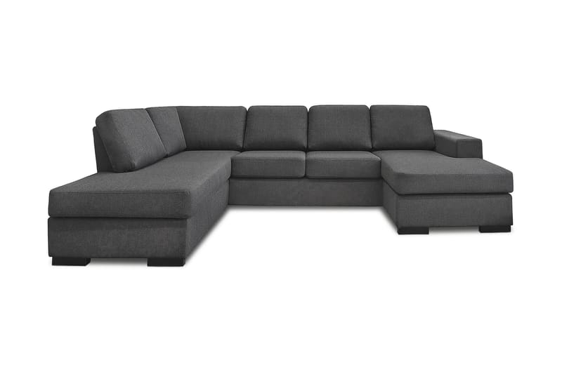 U-sofa Rodrigo med Divan Høyre - Mørkgrå - Møbler - Sofaer - U-sofa