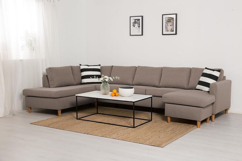 U-sofa Yen Large med Divan Høyre - Beige - Møbler - Sofaer - U-sofa