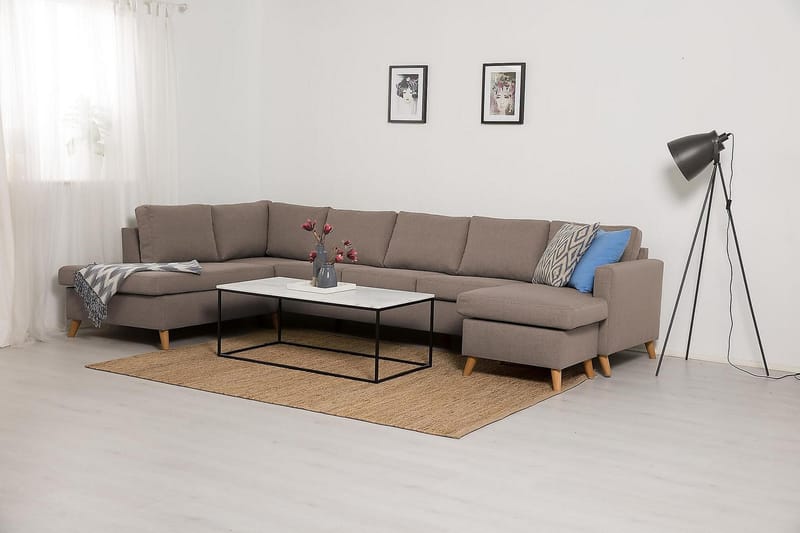 U-sofa Yen Large med Divan Høyre - Beige - Møbler - Sofaer - U-sofa