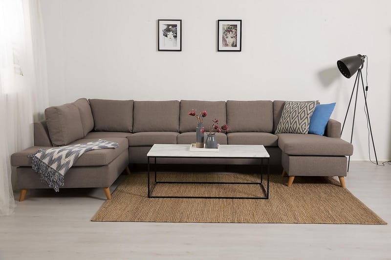 U-sofa Yen Large med Divan Høyre - Beige - Møbler - Sofaer - U-sofa