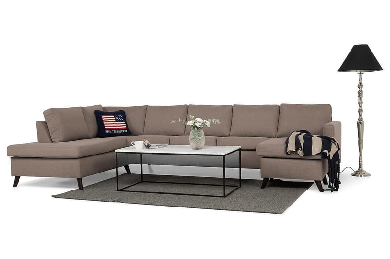 U-sofa Yen Large med Divan Høyre - Beige - Møbler - Sofaer - U-sofa