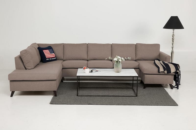 U-sofa Yen Large med Divan Høyre - Beige - Møbler - Sofaer - U-sofa