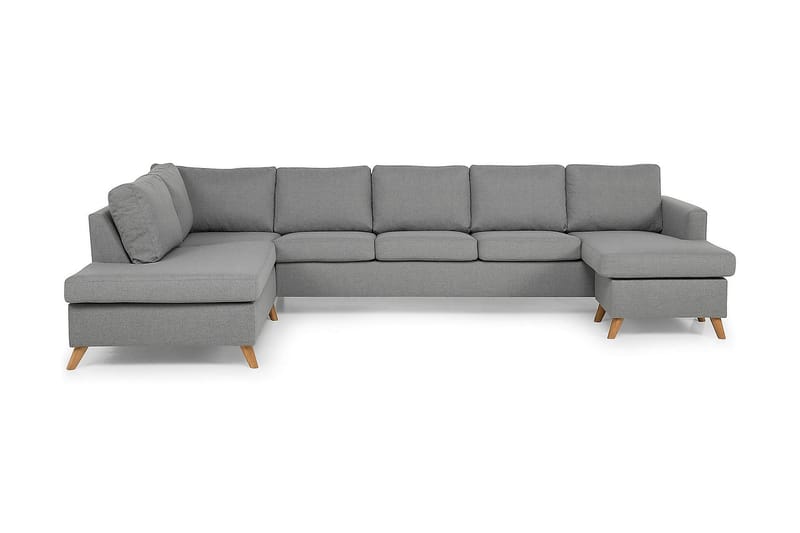 U-sofa Yen Large med Divan Høyre - Lysgrå - Møbler - Sofaer - U-sofa