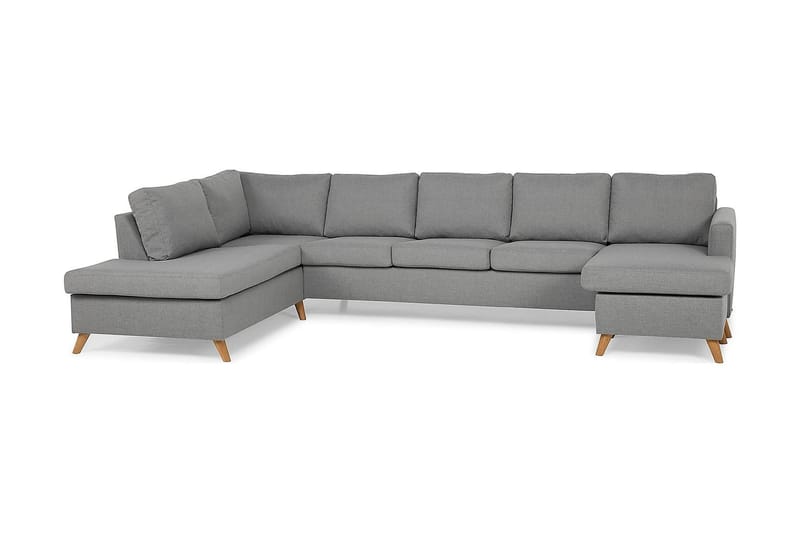 U-sofa Yen Large med Divan Høyre - Lysgrå - Møbler - Sofaer - U-sofa